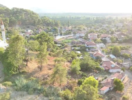 2 Neu Restaurierte Gebäude Auf Einem 1580 M2 Grossen Grundstück In Muğla / Ortaca / Tepearasi Dorf. Dorfhaus