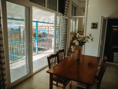 Villa Zum Verkauf In Gokbel, Dalyan, Muğla, Mit Vollem Blick Auf Den Strand Von Iztuzu Und Das Mittelmeer