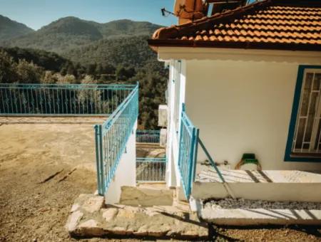 Villa Zum Verkauf In Gokbel, Dalyan, Muğla, Mit Vollem Blick Auf Den Strand Von Iztuzu Und Das Mittelmeer