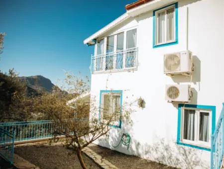 Villa Zum Verkauf In Gokbel, Dalyan, Muğla, Mit Vollem Blick Auf Den Strand Von Iztuzu Und Das Mittelmeer