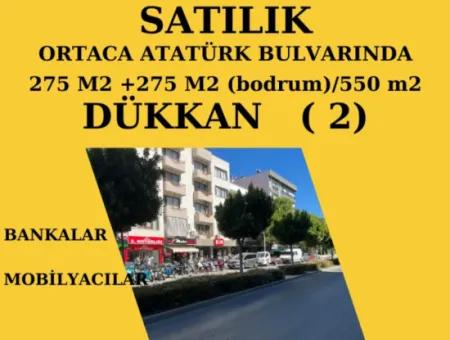 Geschäft/Geschäft In Einem Prestigeträchtigen Gebäude Am Atatürk-Boulevard In Ortaca, Muğla