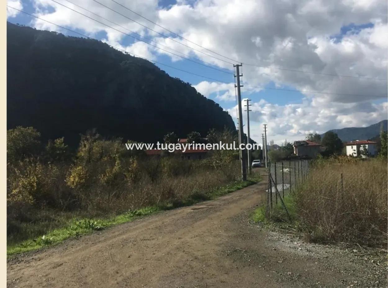 Muğla / Ortaca / Okçular ( Marmarli), 20 Acres Of Land With Road Frontage, Left Side And Front Façade Zoned Lands