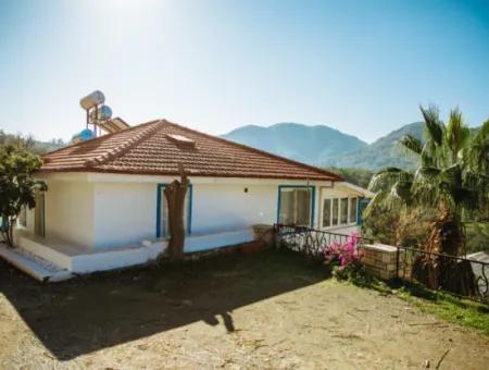 Villa For Sale In Gokbel, Dalyan, Muğla, With Full View Of Iztuzu Beach And The Mediterranean